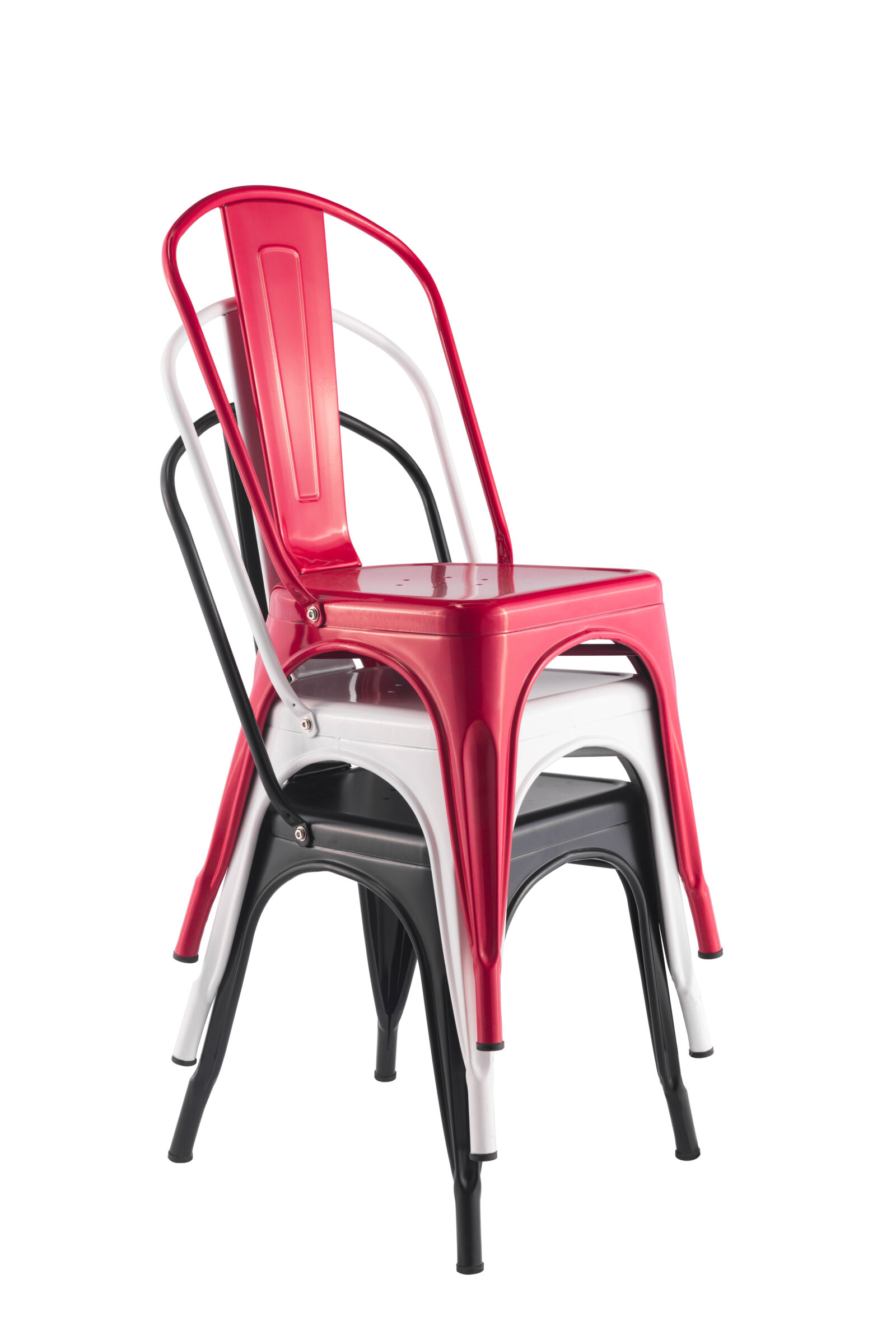 Tolix Chairs Stacked